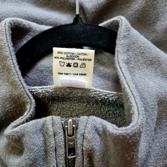 PINK Victoria's Secret 3/4 Zip Pullover Logo Sweatshirt - Picture 7 of 8